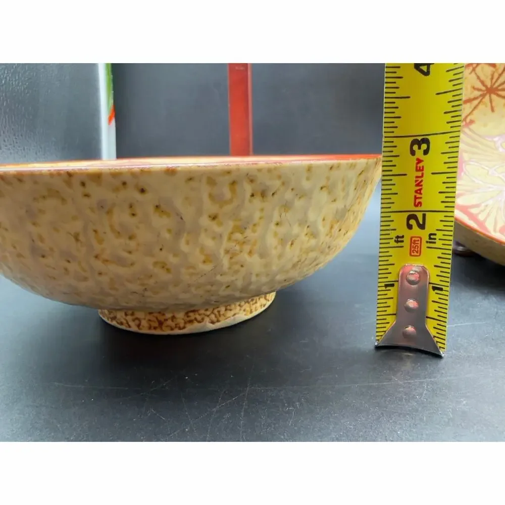 Signed Studio Art Pottery Blue Drip Glaze Serving Bowl 9.5” Hand Thrown 1989